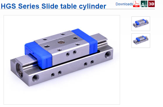 AIRTAC HGS SERIES CATALOG SLIDE TABLE CYLINDER